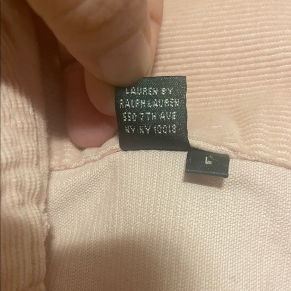 Ralph Lauren Light Pink Corduroy Jean Jacket - Picture 8 of 8